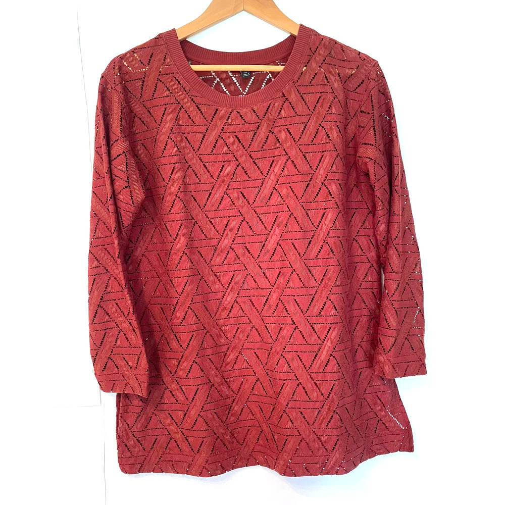 Banana Republic Lace Pattern Sheer Sweater